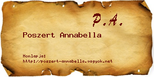 Poszert Annabella névjegykártya